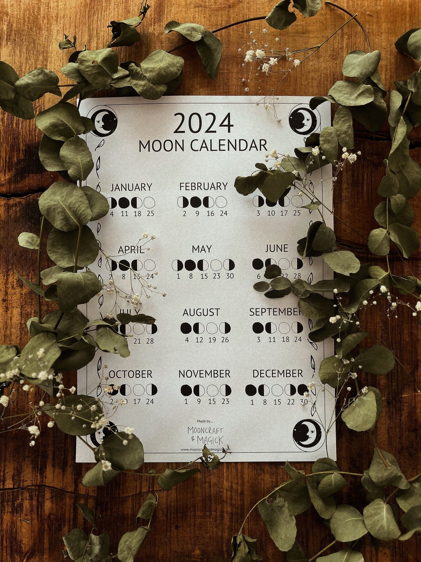 2024 UK Lunar Calendar, Physical copies