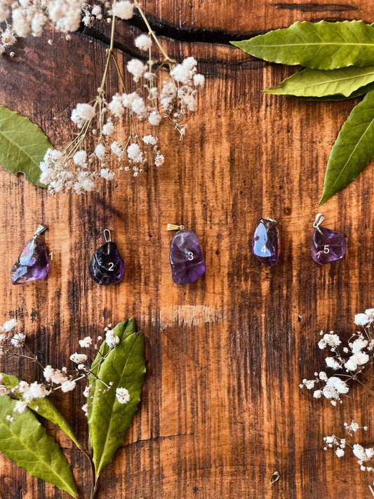 Amethyst Crystal Pendant