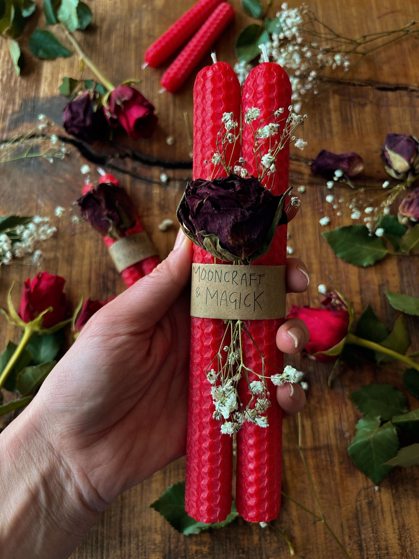 Red Altar Candles, Love Spell Candles