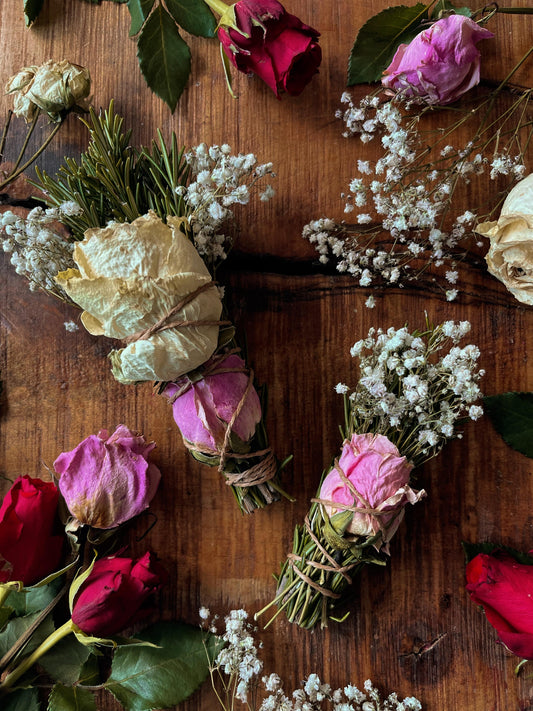 Rosemary, Rose & Gypsophila Cleansing Wand