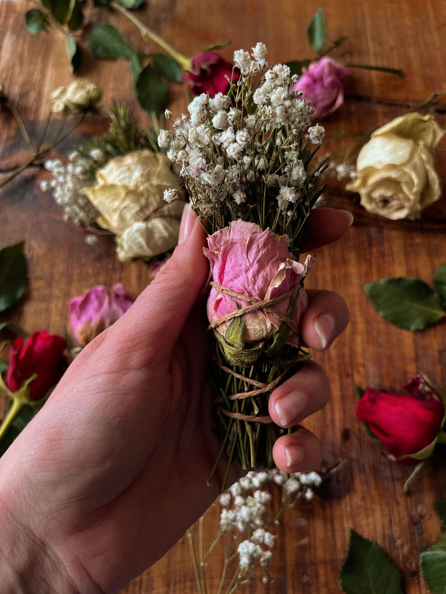 Rosemary, Rose & Gypsophila Cleansing Wand