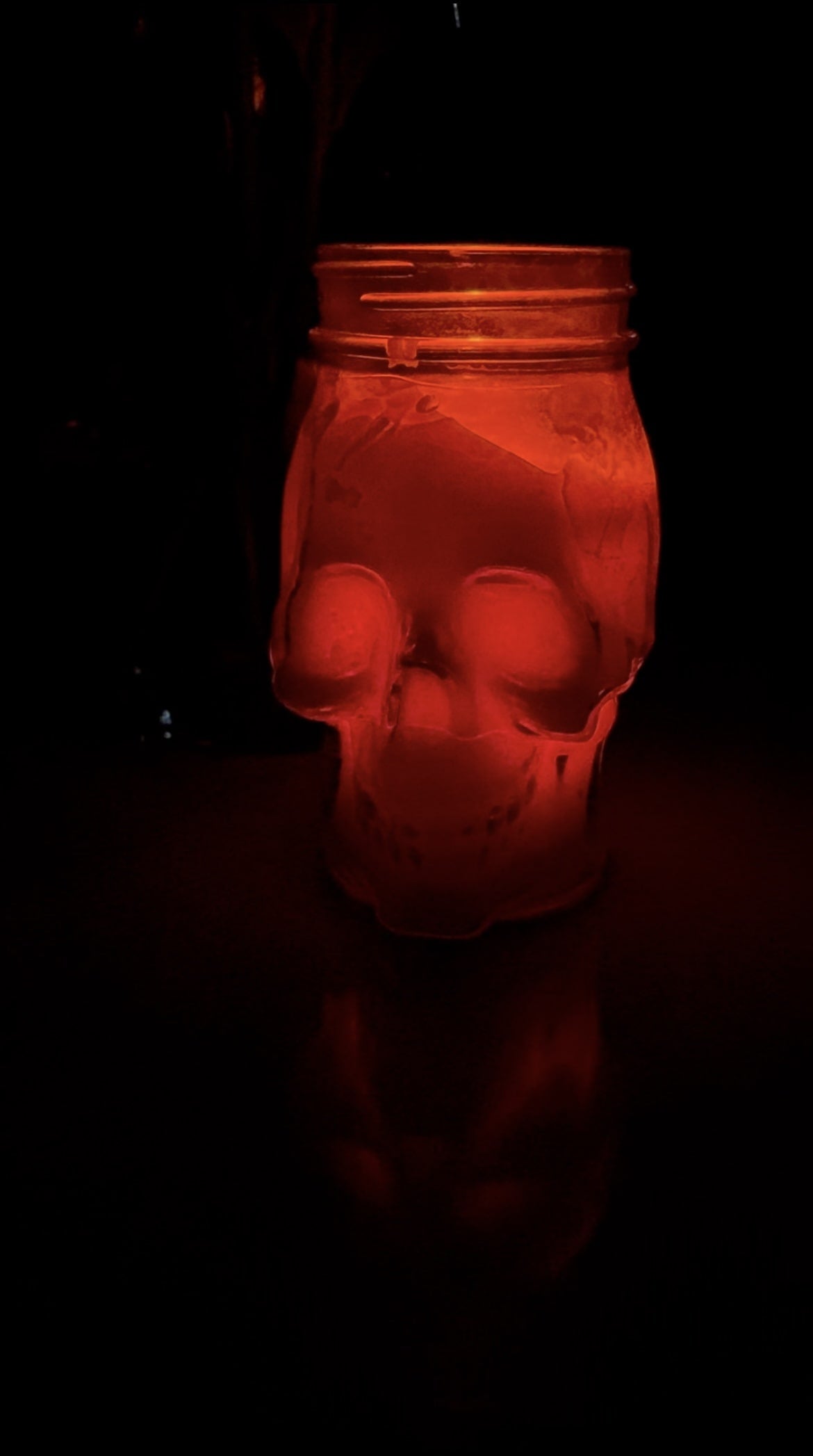 Skull Jar Candle