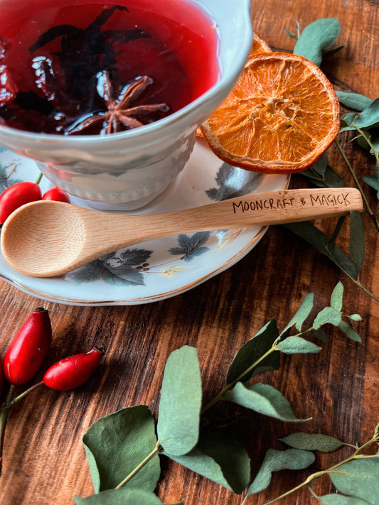 Stirring up Magick Wooden Teaspoon