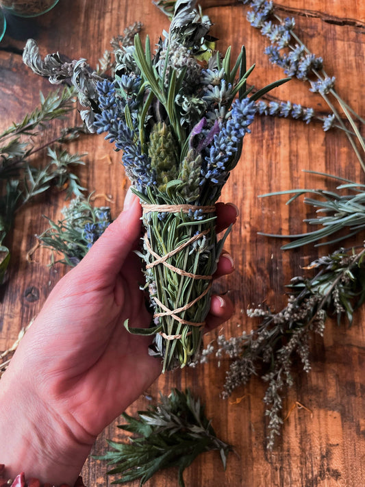 Mugwort + Lavender Cleansing Wand