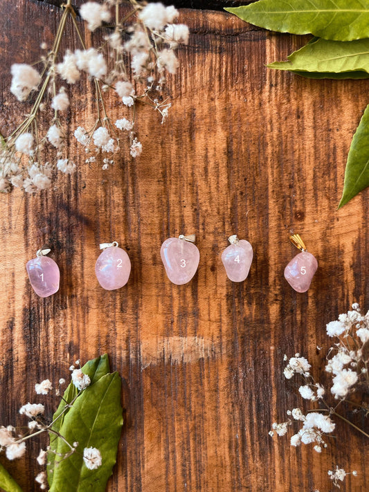 Rose Quartz Crystal Pendant